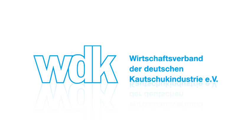 wdk-Logo, steht für Standards in der deutschen Kautschukindustrie.