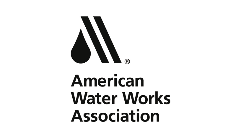 AWWA logo representing standards for water treatment and supply systems.