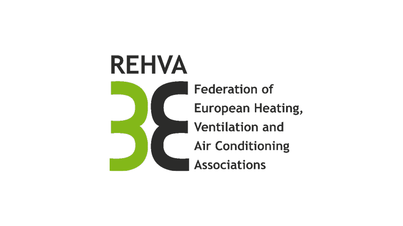 REHVA logo representing guidebooks on advanced HVAC technology and systems.