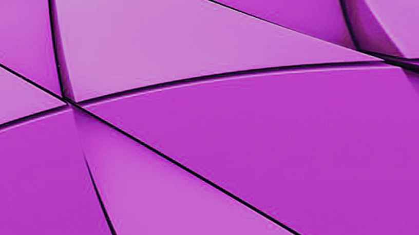 Violette geometrische Flächen in einem modernen Muster.