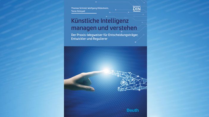 Buchcover mit dem Titel "Künstliche Intelligenz managen und verstehen" aus dem Beuth Verlag.