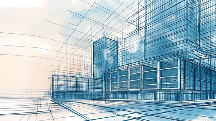 Zeichnung Gebäude Architektur 